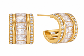Classy CZ Hoop