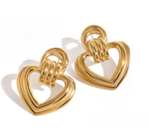 Heart Statement Earrings
