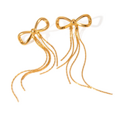 Bow Tassel Earrings