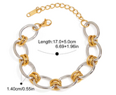 Two Tone Circle Bracelet