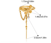 Butterfly Dangling Ring