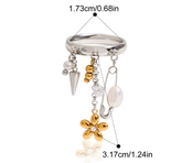 Silver Dangling Ring