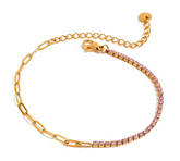 Mixty Pink Tennis Bracelet