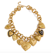Vintage Hearts Neckalce