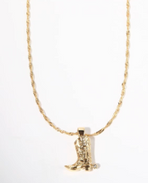 Western Boot Necklace