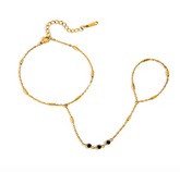 Green CZ Hand Chain