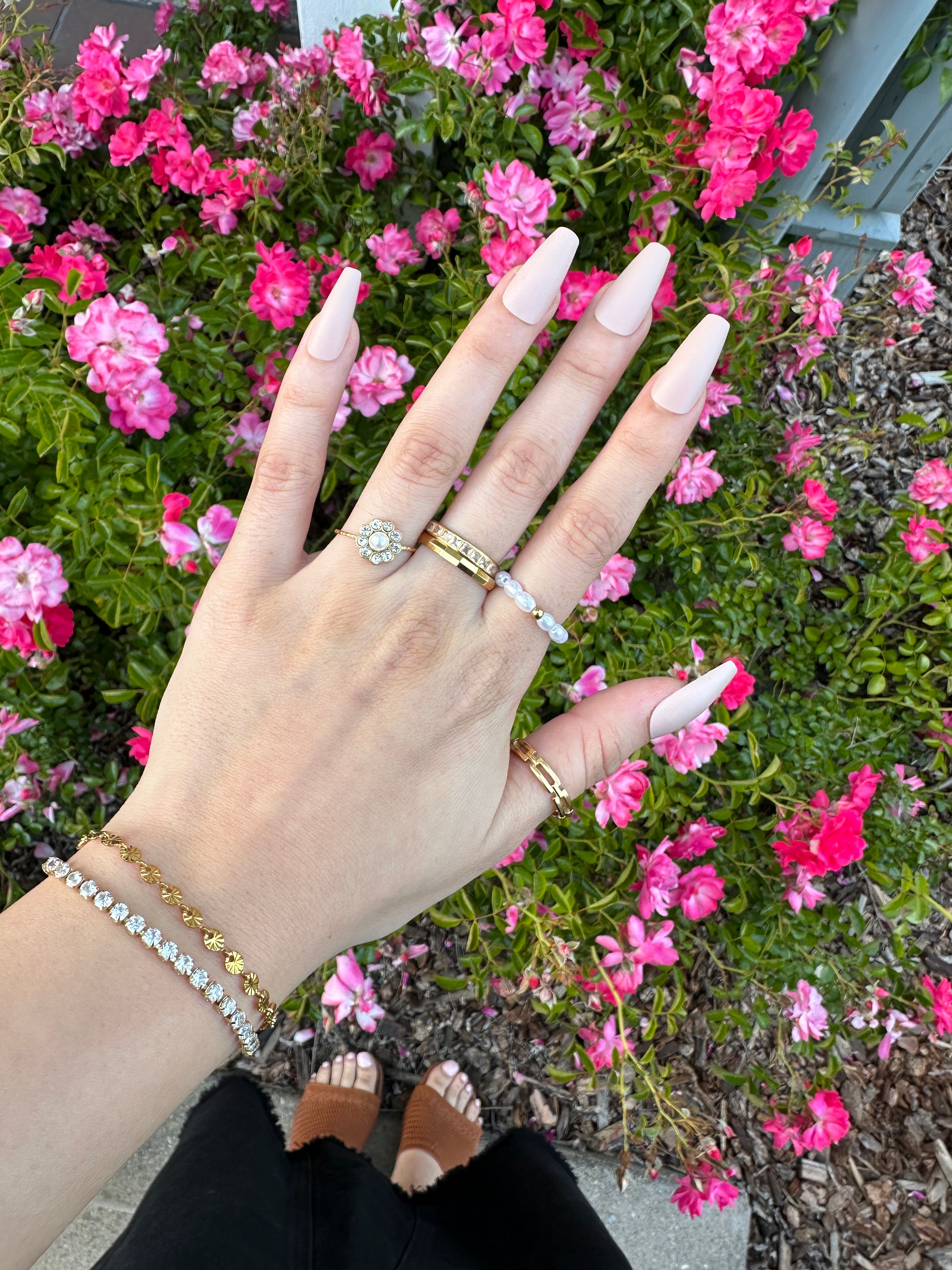 Pearl Flower Ring