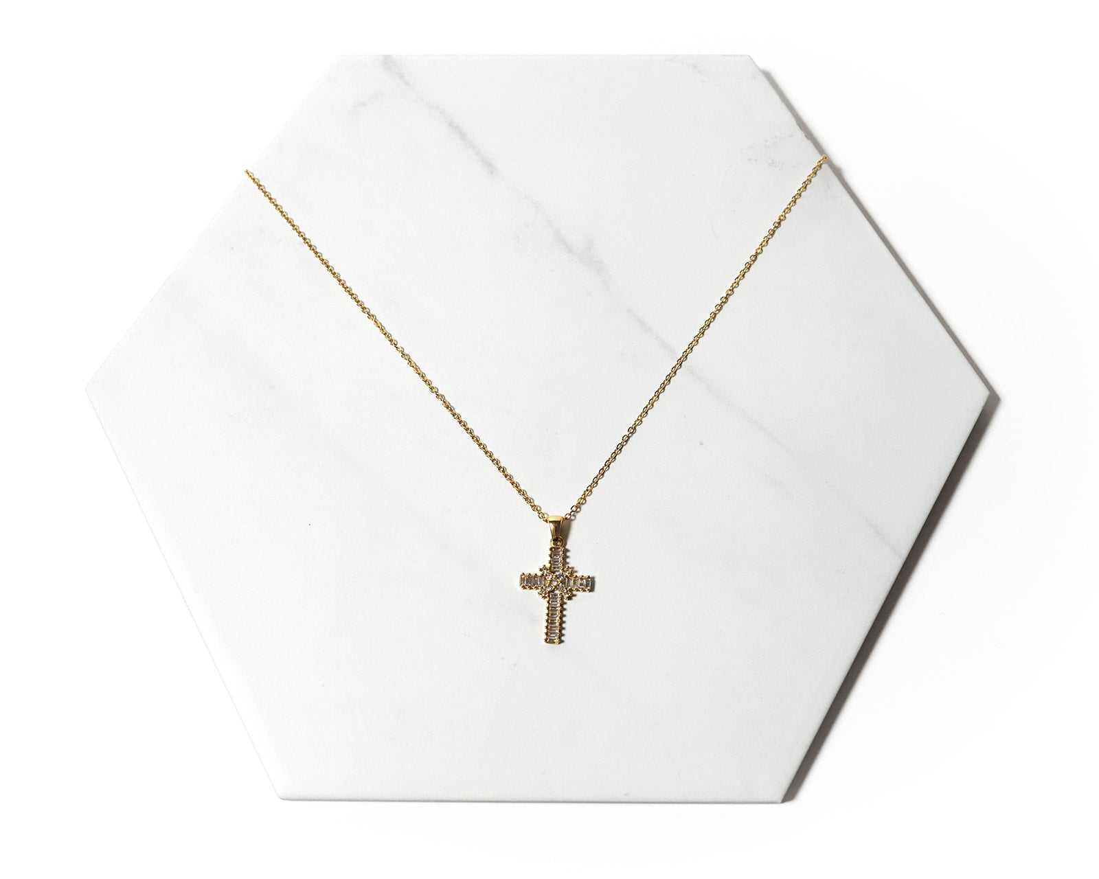 Diamond Cross Neckalce