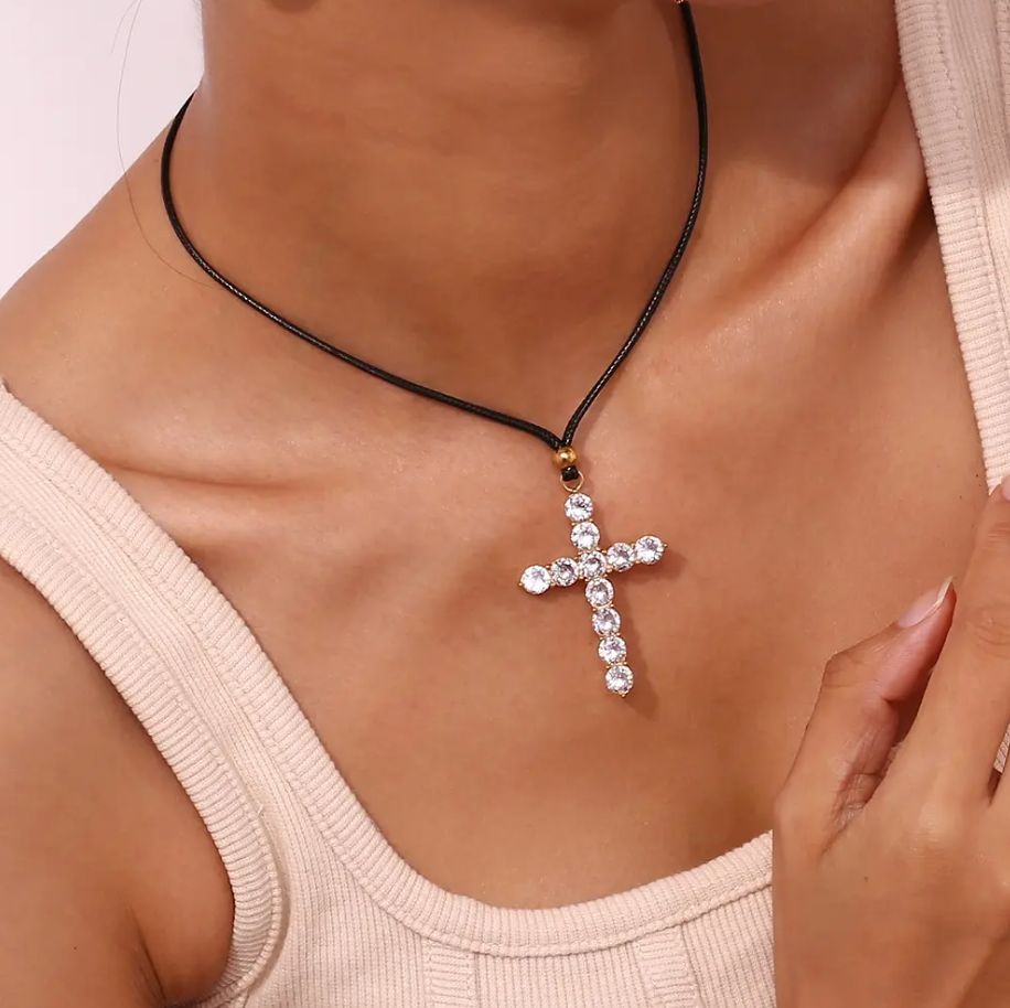 CZ Cross Necklace