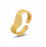 Gold Wave Ring