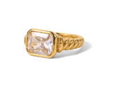 Zircon Square ring