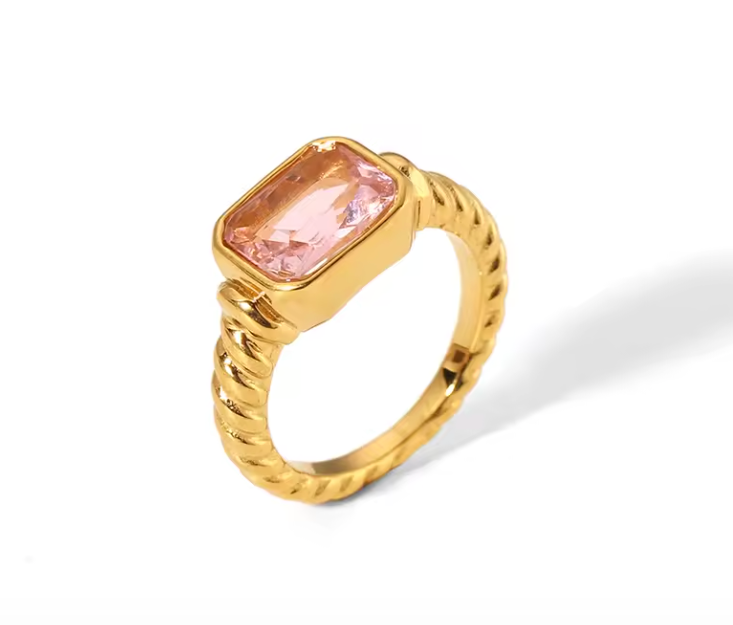 Zircon Square ring