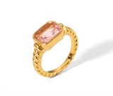 Zircon Square ring