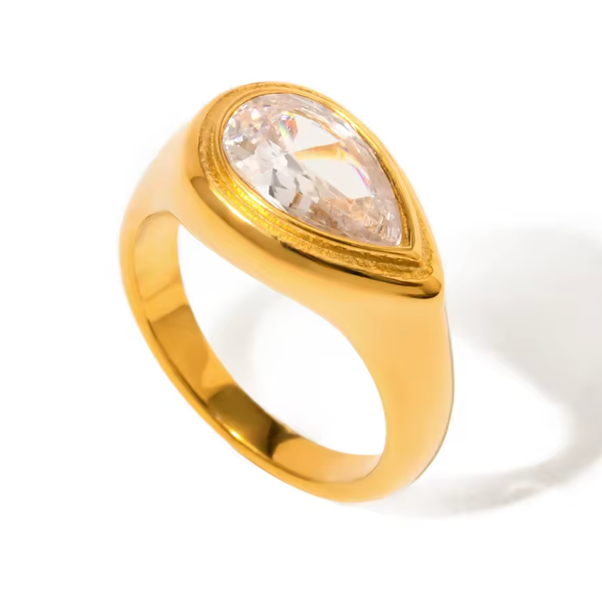 Drop White Ring