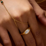 Drop White Ring