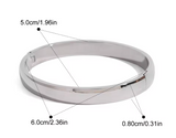 Silver 8mm Bangle
