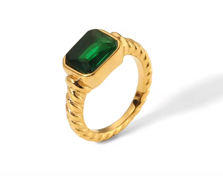 Zircon Square ring