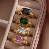 Zircon Square ring