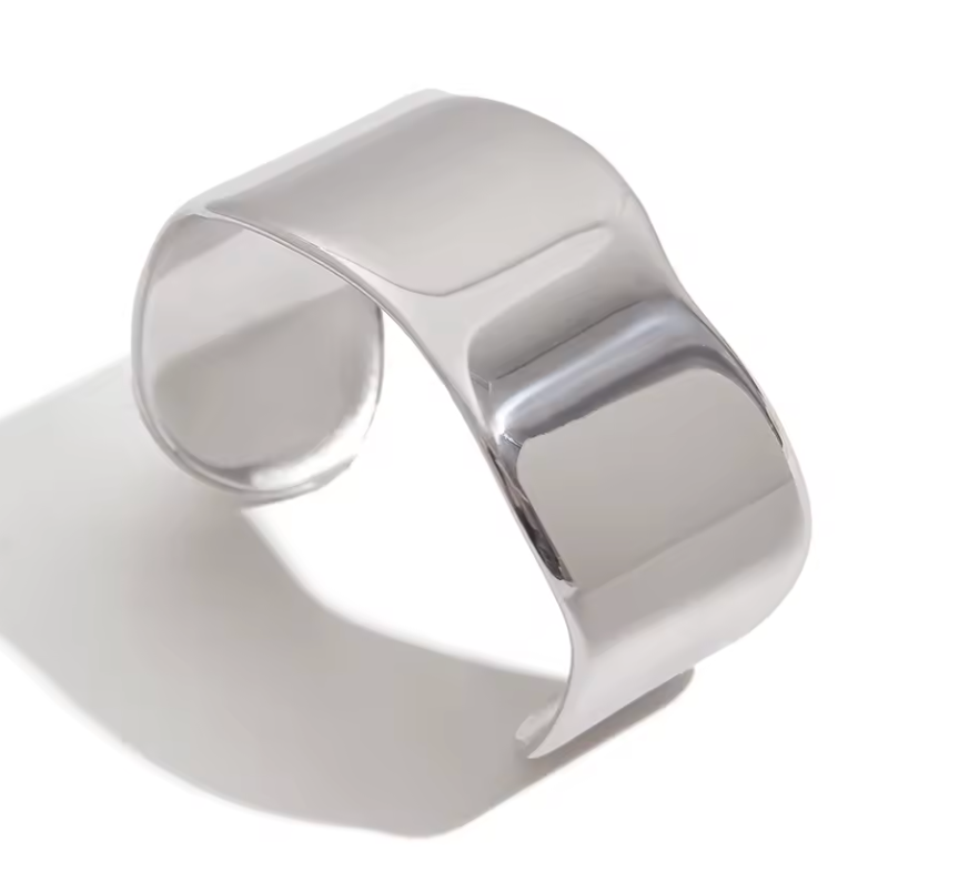 Silver Mirror Cuff