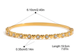 Dainty Rhinstone Bangle