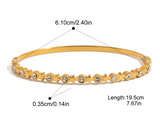 Dainty Rhinstone Bangle