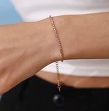 Mixty Pink Tennis Bracelet