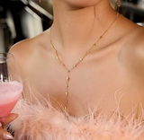 Triple Cross Y Necklace