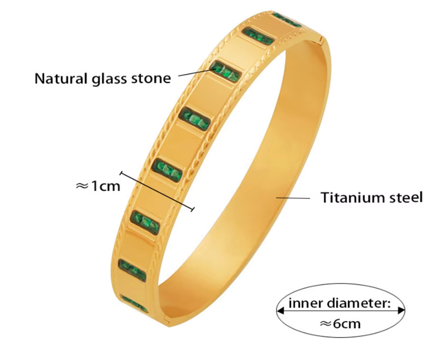 Claudia Emerald Bangle