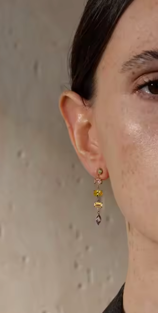 Multi color CZ Earrings