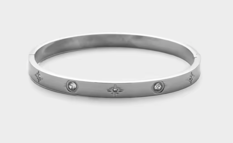Silver Estrella Bangle