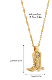 Western Boot Necklace