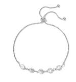 Silver 5 CZ Bracelet