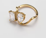 Double CZ Ring