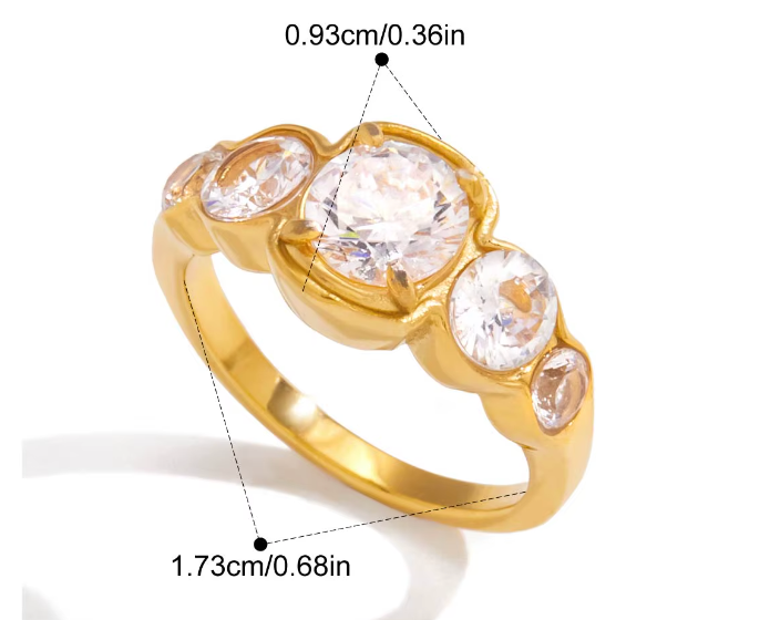 Leslie 5 tier Ring