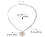 Silver Heart of Steel Necklace