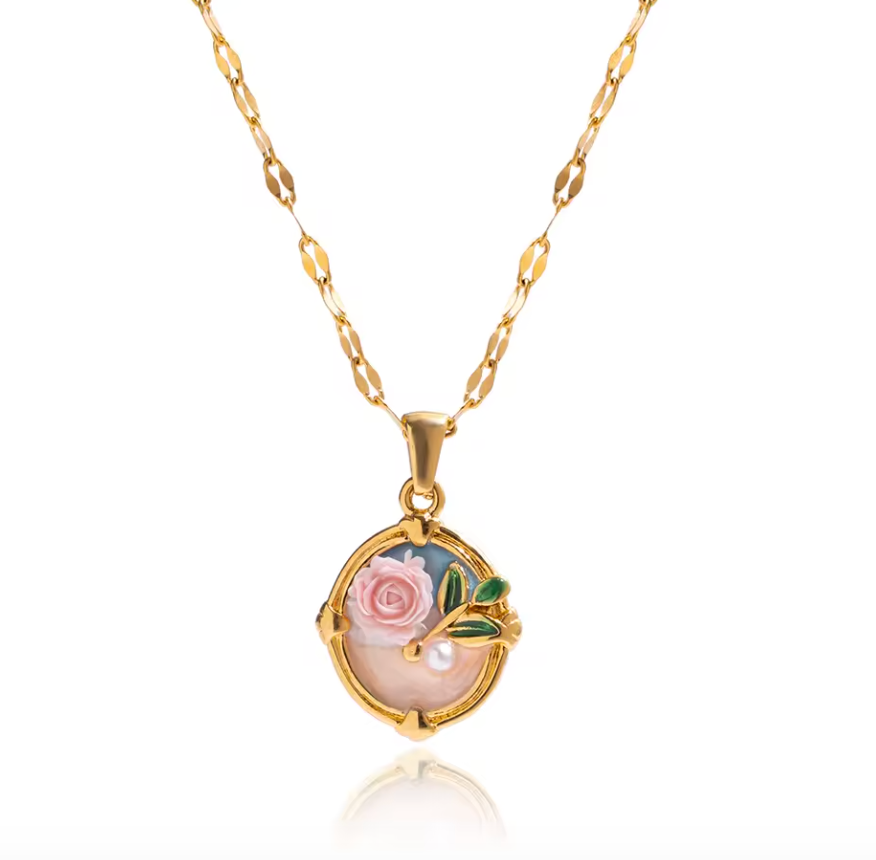 Vintage Rose Pendant