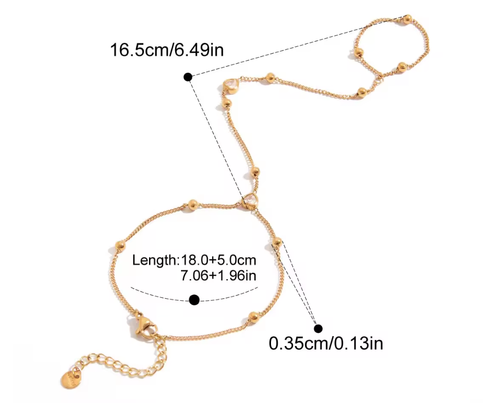 Heart You Hand Chain