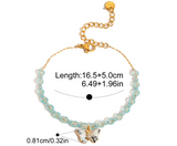 Aqua butterfly bracelet