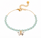 Aqua butterfly bracelet