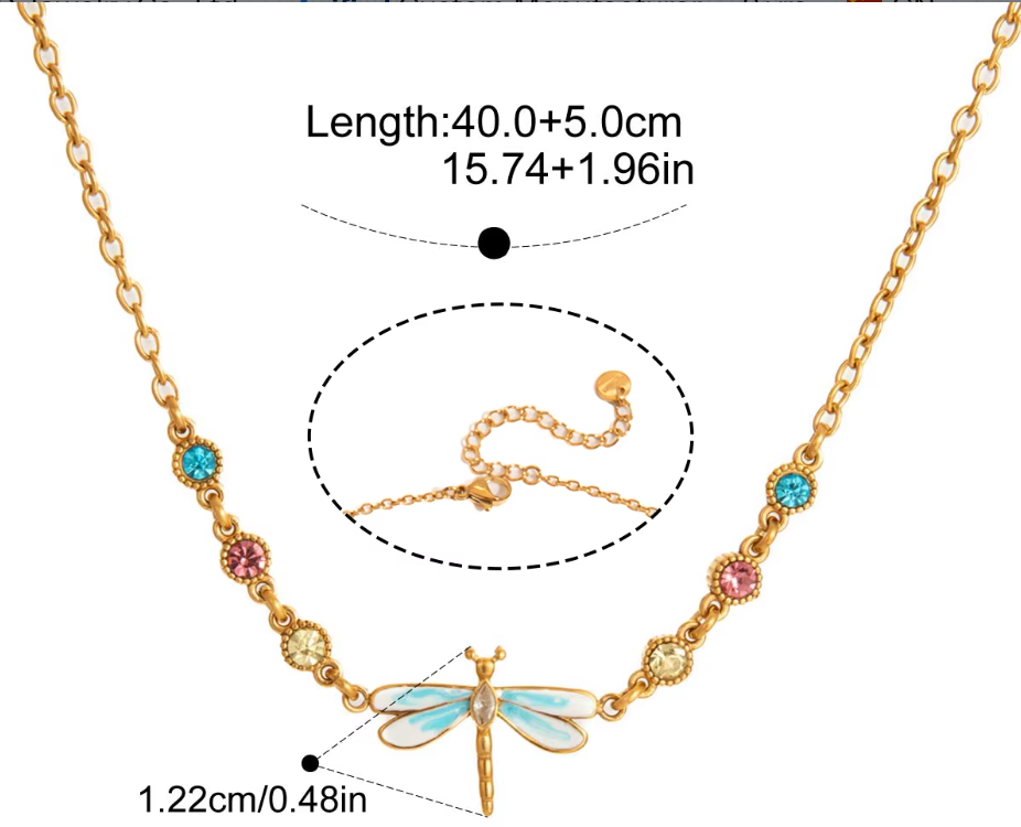 Coastal Dragonfly Necklace