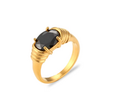 Black Stone Ring