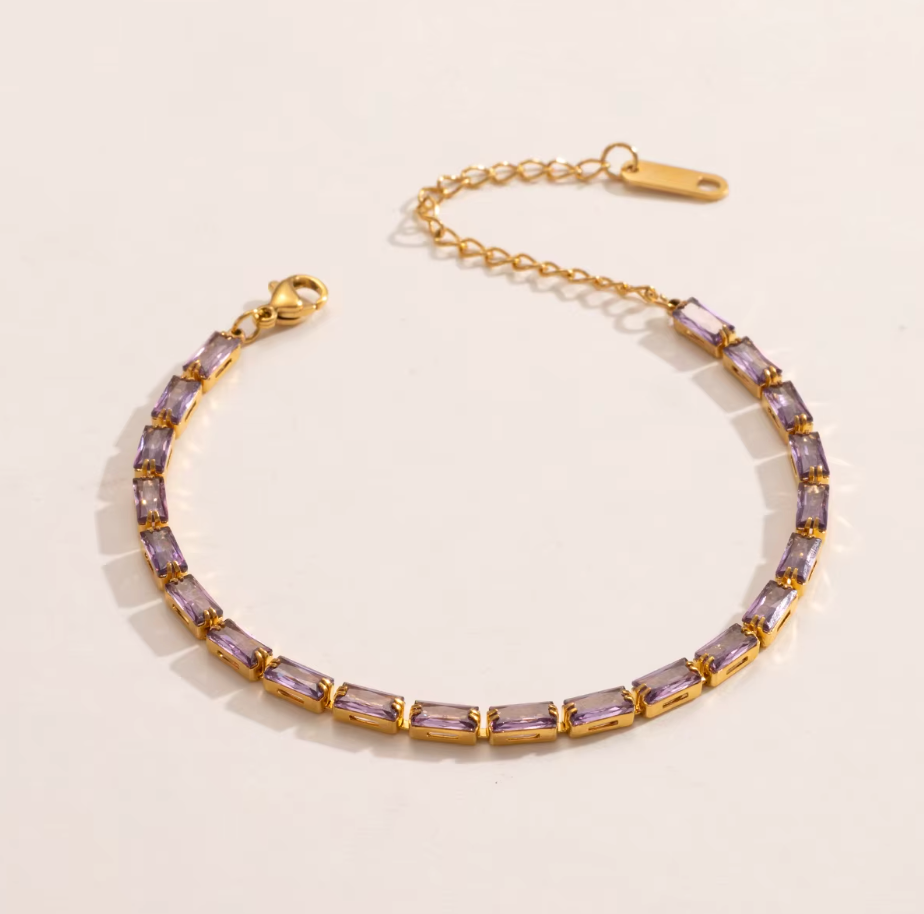 Colorful ZC Tennis Bracelet