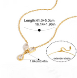 Amara 3 Stone Necklace