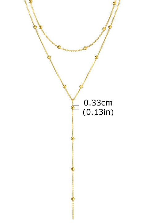 Double layer Y Neclace