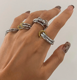 Two Tone Stacked Ring