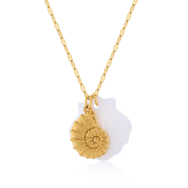 Conch Charm Necklace