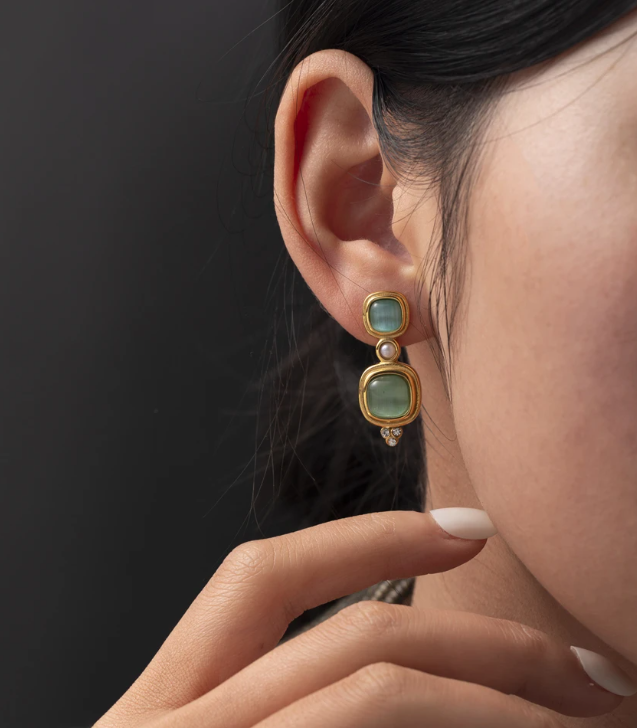 Vintage Stone Earrings