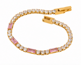 Mixty Pink Tennis Bracelet