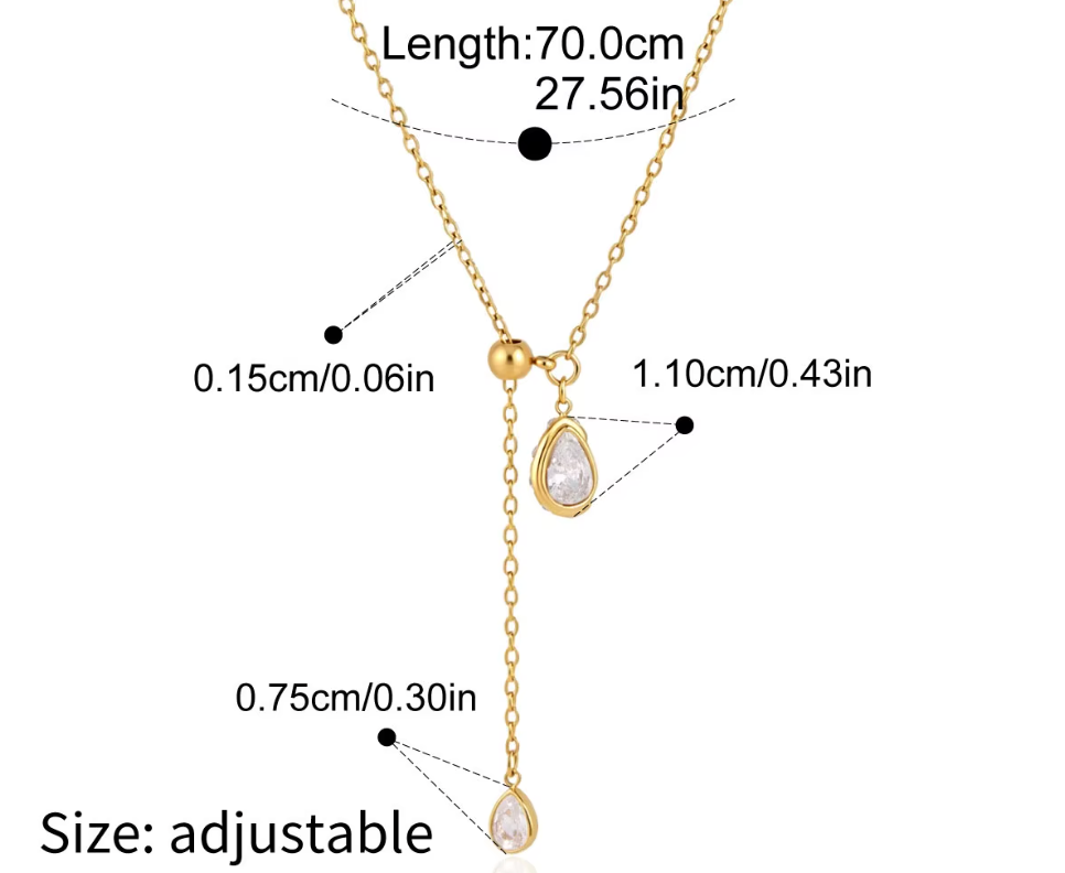 Pendant Sliding Necklace