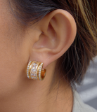 Classy CZ Hoop